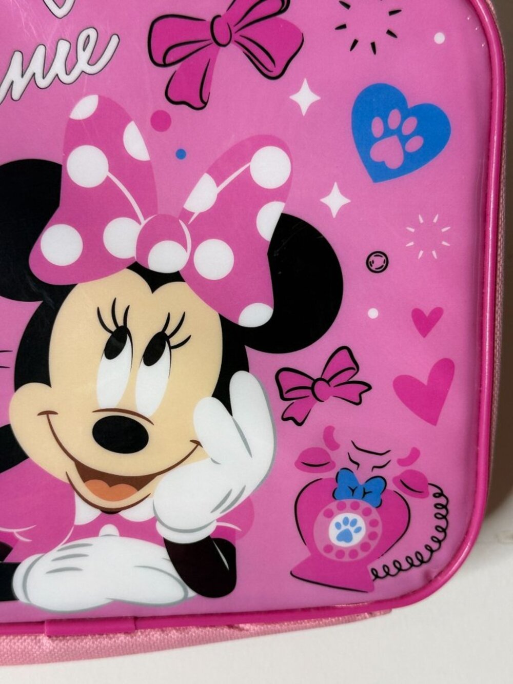 Disney Minnie Mouse Figaro Lunch Bag Kids Pink Lunch Box NWT - Picture 3 of 8